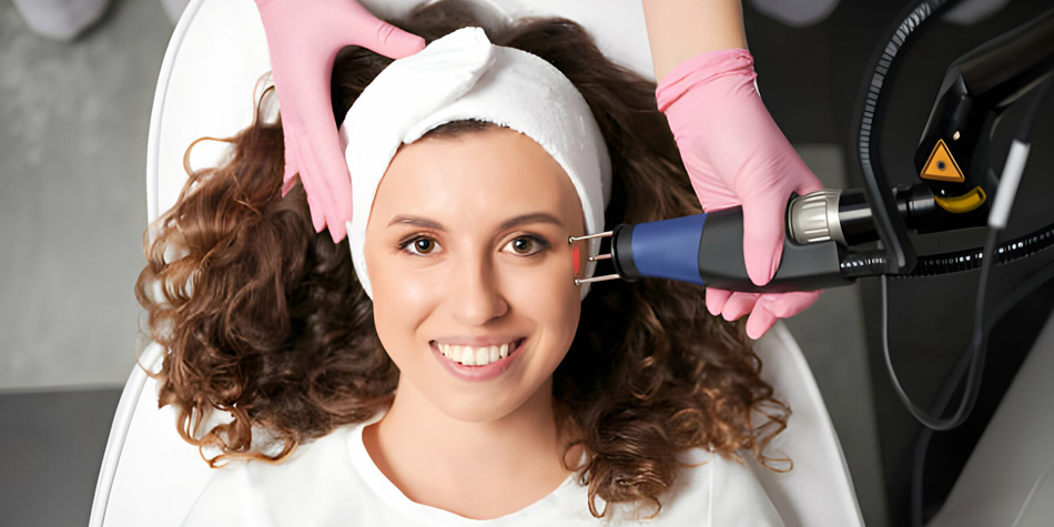 CO2 Laser
 Ablative laser treatment to resurface skin, reduce scars, wrinkles, and improve overall skin texture and tone.