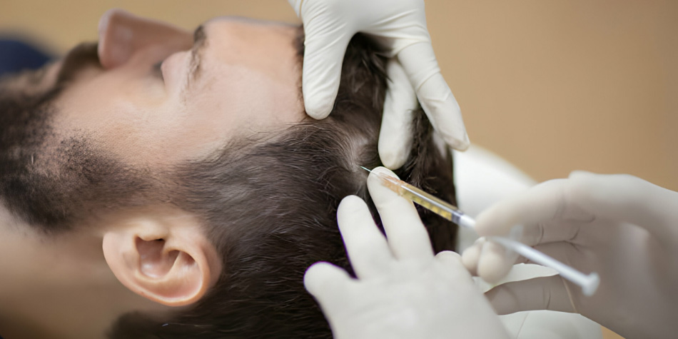 PRP (Platelet Rich Plasma)
  Boost natural hair regrowth with PRP therapy—your own growth factors are injected into the scalp to stimulate dormant follicles and strengthen existing hair.